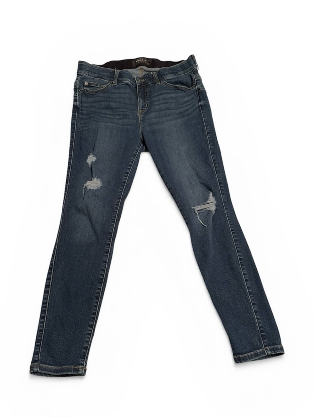 Torrid Dark Blue Distressed Skinny Jeans bombshell 16s (pa)
